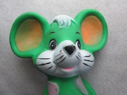 Vintage Reliance Products Mouse Love 6 Inch Rubber Toy - Picture 2 of 5