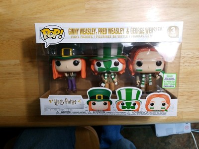Funko Pop HARRY POTTER Ginny Fred George Weasley 3 Pack ECCC Shared Exclusive | eBay