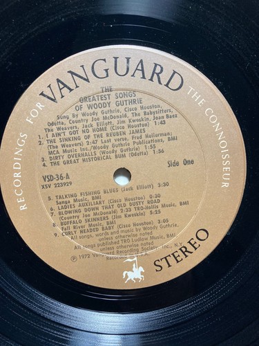 WOODY GUTHRIE “The Greatest Songs Of...” Vinyl 2xLP 1972 Vanguard VSD-35/36 - Picture 11 of 24