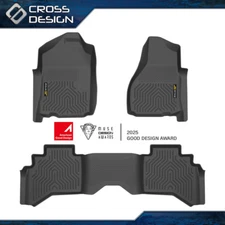 TPE Floor Mats Liners 3D Molded Fits 2002-09 Dodge Ram 1500 2500 3500 Quad Cab