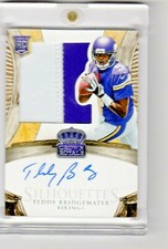 2014 Crown Royale Silhouettes Rookie Patch Auto Teddy Bridgewater /299