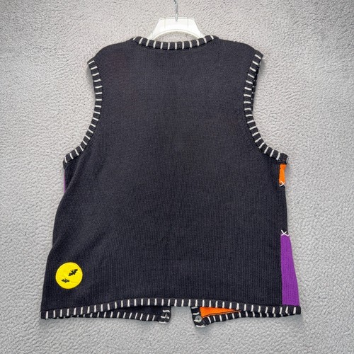 Holiday Editions Halloween Pullover Weste Damen XL Geist Kürbis Hexe Katze Boo - Bild 6 von 9