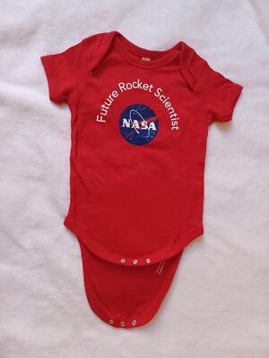 NASA Future Rocket Scientist Shirt One Piece Bodysuit toddler size 24 months 