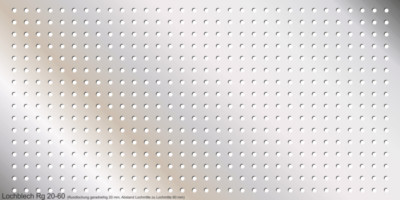 WfW Lochblech QG20-60 – 1,5 Mm Edelstahl, 1000 Mm Länge, Verschiedene Breiten (DE)
