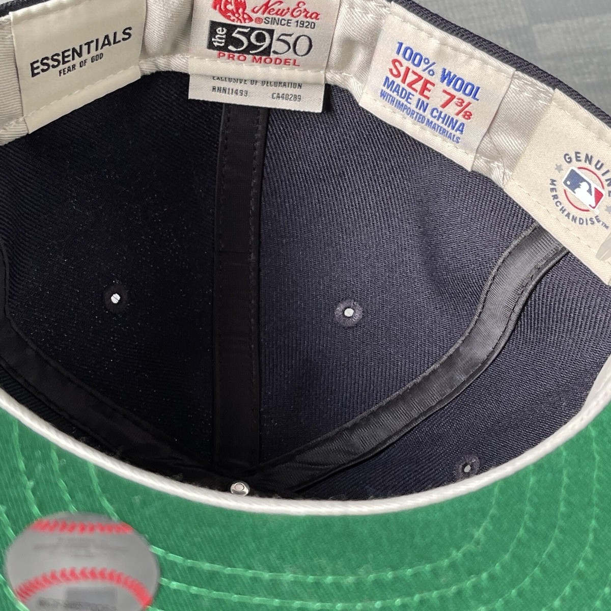【新品未使用】FEAR OF GOD×NEWERA 59FIFTY Navy Essentials By Fear Of God Navy 59FIFTY Fitted Hat – New Era Cap