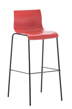 Barhocker Hover 4-Fuß Gestell Kunststoff Barstuhl Thekenhocker Stapelbar
