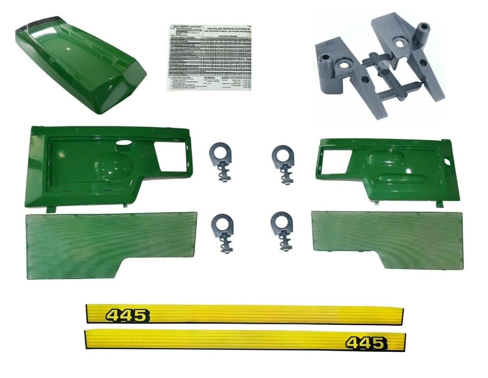 New RIGHT Side Panel KIT AM128982 Fits John Deere 445 LOW S/N - Foto 4