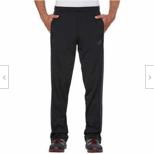 Adidas Men's Trico Zip Pant 3 Stripe Ankle Zip Drawstring, Size XL