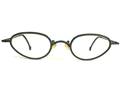 Vintage la Eyeworks Eyeglasses Frames BIG MINI 418 Green Round 43-25-135
