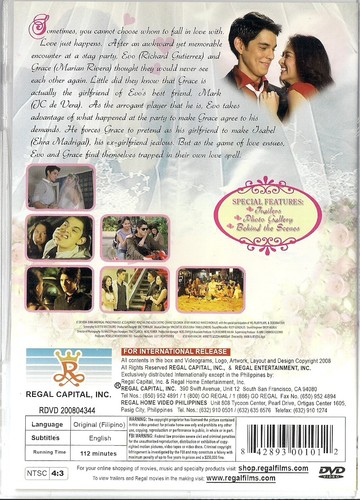 My Bestfriends's Girlfriend ~ DVD (Thin Case) ~ ( PILIPINO MOVIE) ~ Love Story - Picture 2 of 2