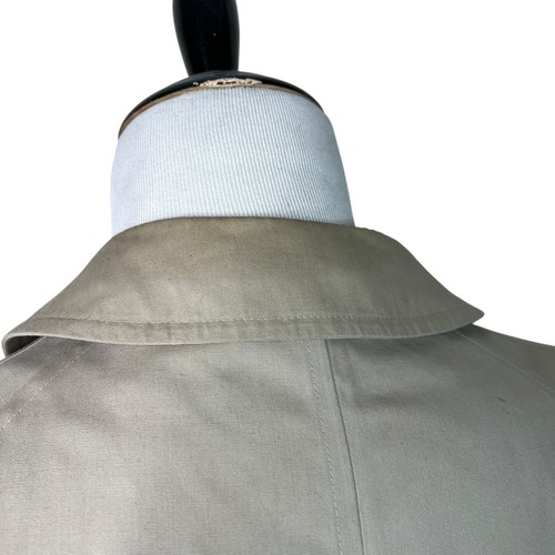 London Fog VTG 70s Trench Coat Rain Overcoat Faux Fur Zip Out Liner Mens 44 Reg - Picture 3 of 11
