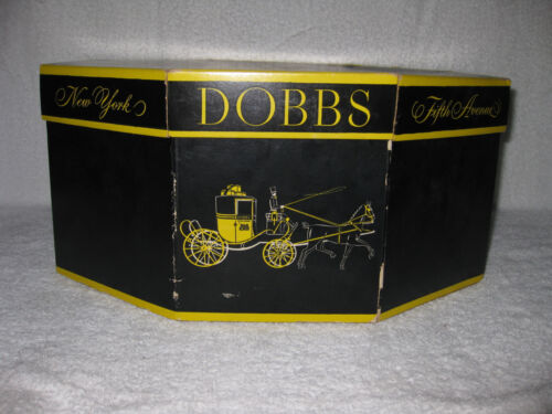CAPPELLO DA BOWLER DA UOMO DOBBS FIFTH AVENUE, VINTAGE, TAGLIA 7, FASCIA E PIUMA - Foto 12 di 18