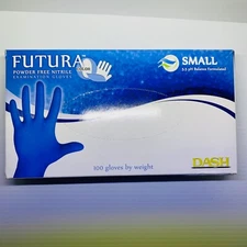 Dash Medical Gloves Futura Small Latex Free And Powder Free 100 Count By Weight