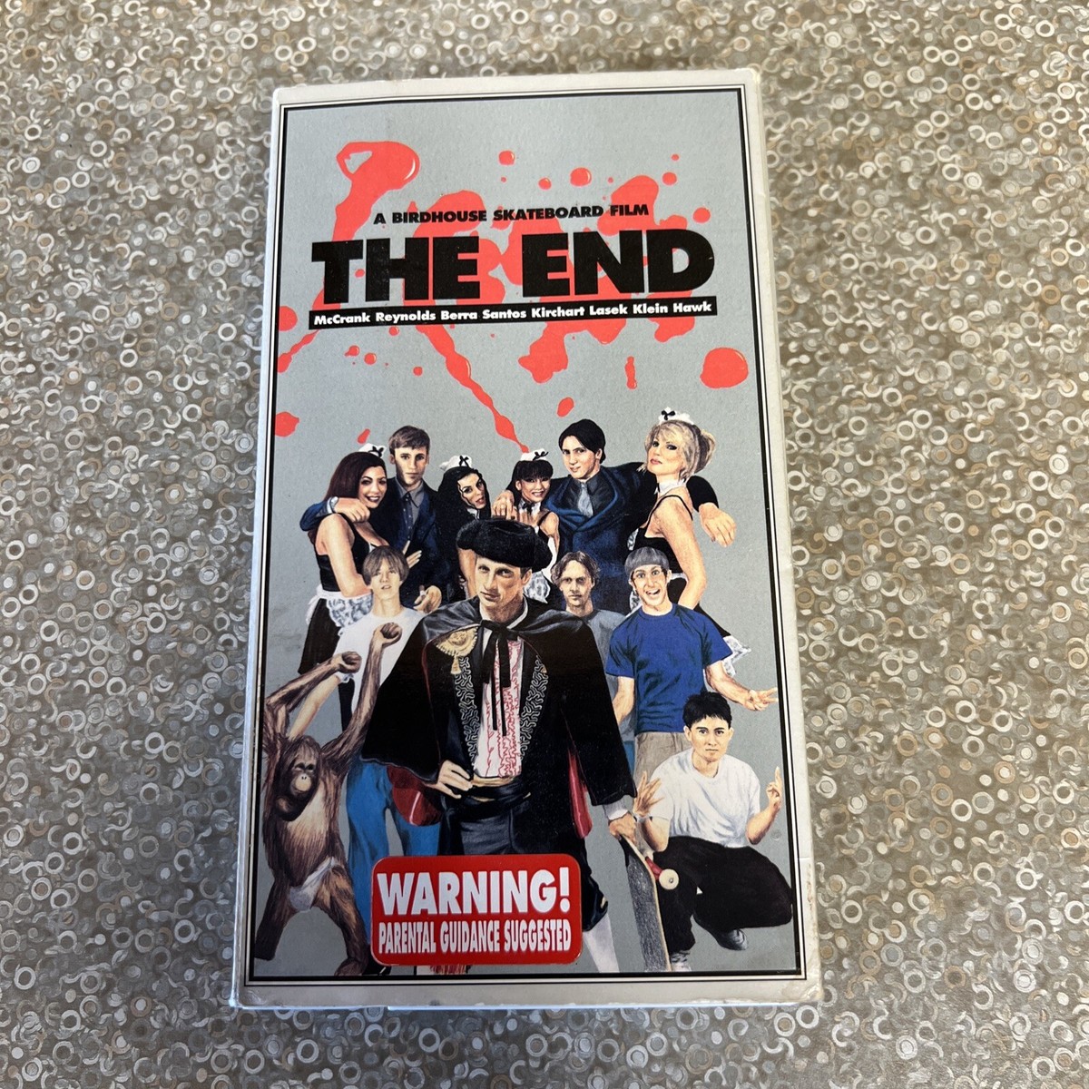 Birdhouse The End VHS Skateboarding Video White Tape Fold Out