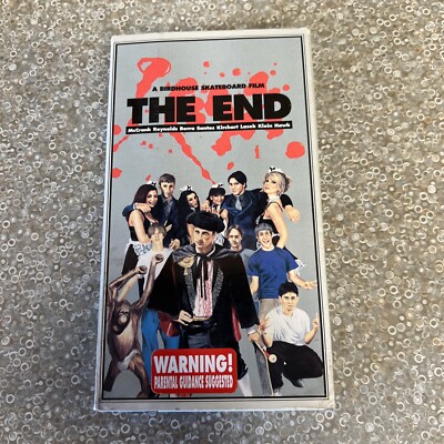 Birdhouse The End VHS Skateboarding Video White Tape Fold Out