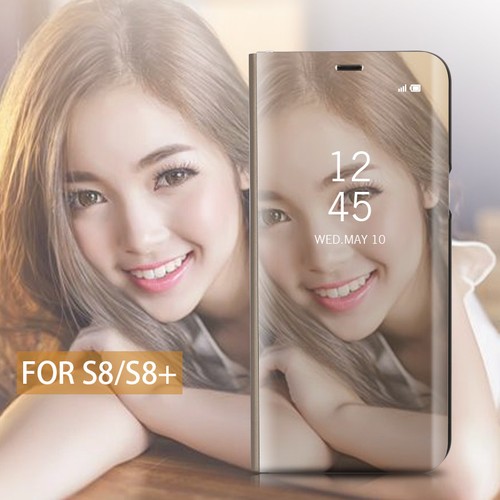 Mirror View Flip Case Stand Cover for Samsung Galaxy S25 S24 S23 S22 S21 S20 S10 - Picture 7 of 24