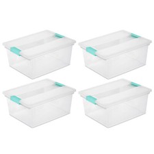 Sterilite Clip Box, Stackable Small Storage B...