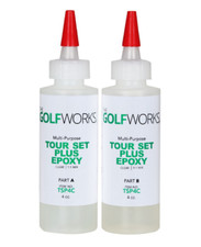The GolfWorks Tour Set Plus Epoxy- CLEAR - 2 4 Ounce Bottles