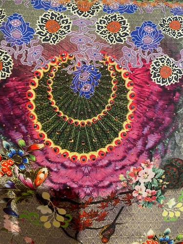 CAMILLA SILK CRYSTALS (both sides) POETIC LICENSE / BY A LADY LARGE CUSHION - Picture 3 of 7