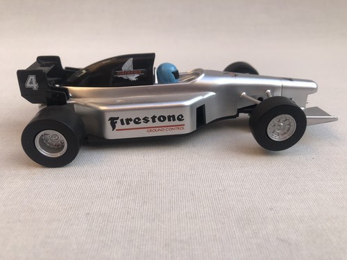 Scalextric C2318 Team Firestone No.4 F1 Car Silver Good Condition - Picture 4 of 7
