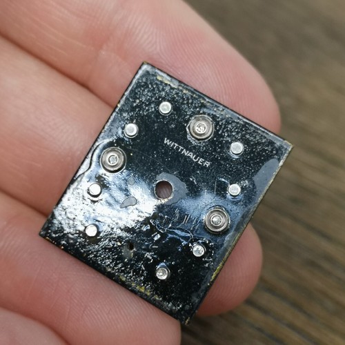 Wittnauer 10k White Gold Filled Diamond Dial & Watch Case Parts for Tank (L131) - Picture 12 of 16