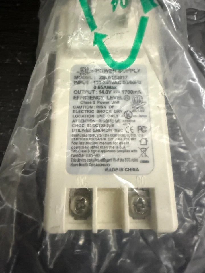 ZB-A140017 Transformer Power Supply 14V 1700mA - Image 2 of 2