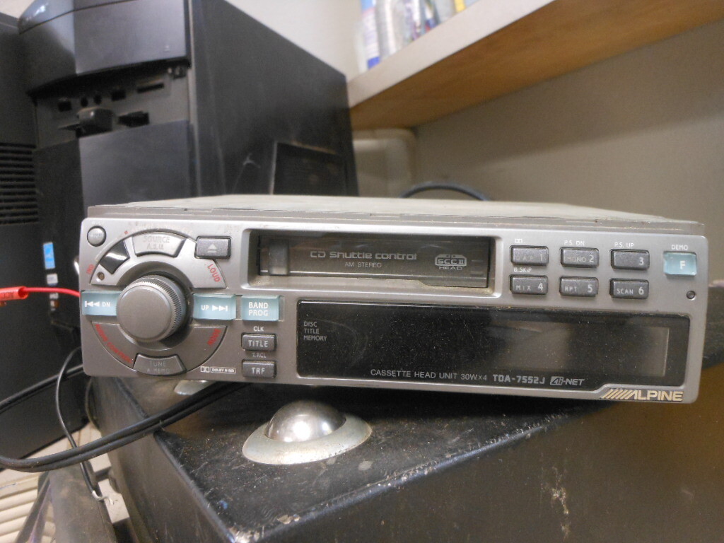 Alpine JDM AM FM Tuner Receiver SCC II Head Cassette Stereo Radio
