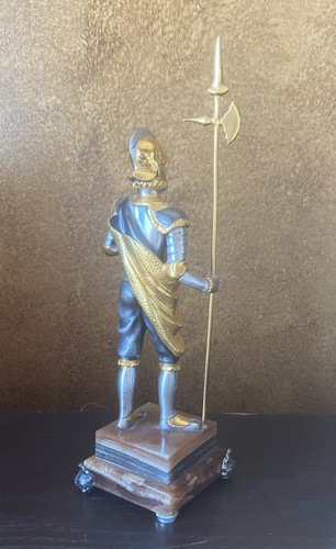 Gippe Vasari Knight Warrior Silver & Gilt Bronze Figurine 78/200 - Picture 6 of 11