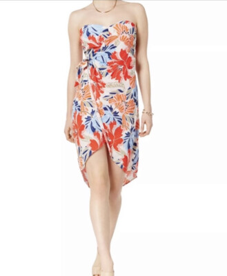 ASTR The Label Women's Strapless Dress Mini Josefina Floral Viscose Beach  Sz S | eBay