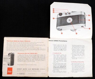 Leica M3 用 オリジナルボックス 取扱説明書 付属品セット Leica M3 用 オリジナルボックス 取扱説明書 付属品セット Original