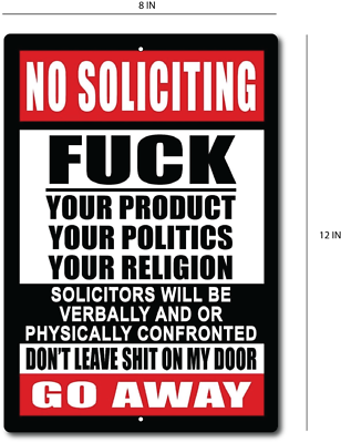 No Soliciting 