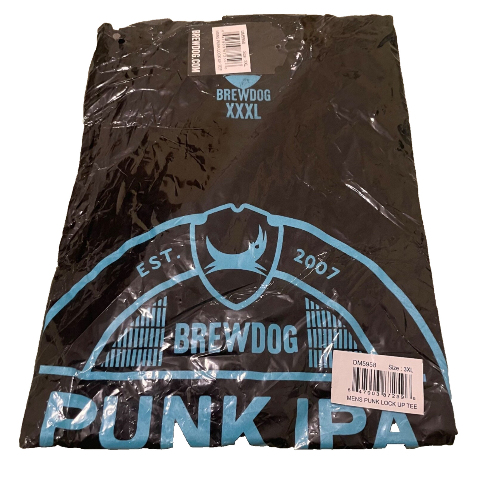 Brewdog Tee Shirt Punk IPA Men’s XXXL Black Brand New in Original Packaging 3XL image 4