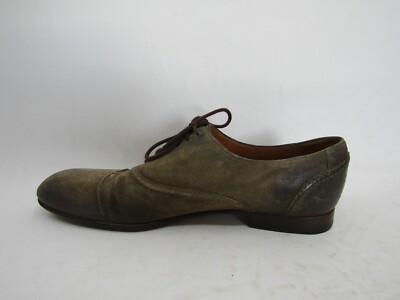 Authentic Gucci Brown Leather Oxfords Men Size 9 In Excellent Condition Gucci 719741 Men main image 4