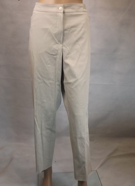 ★ Ulla Popken ★ Hose ~ Gr. 44 ~ Beige ~ Bequem ~ Classic Slim ~ Stretch-image