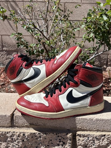 1985 Nike Air Jordan 1 High Chicago Original OG Size 11.5 Korea 80's VTG Wings - Picture 23 of 24