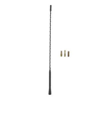 Amio Auto Antenne Stabantenne Dachantenne robust schwarz flexibel 40 cm lang