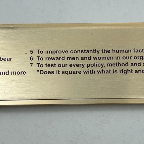 Vintage JCPenny 90th Anniversary 1902-1992 Gold Tone Ruler Retail Advertising - Picture 7 of 12