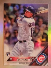 2016 Topps Chrome Kyle Schwarber REFRACTOR RC #166 Phillies Cubs Sp