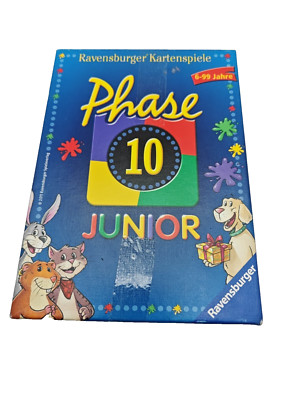 Phase 10 Junior Ravensburger Spiel komplett 2011 Kartenspiel Gesellschaftsspiel 