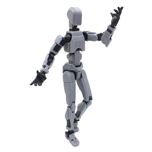 1 Set Multi-Jointed Movable Robot 13 Dummy Action Figures Parent-Children Game D - Picture 14 of 33