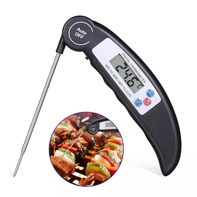 Digitales Lebensmittel Thermometer Fleischsonde Profi Küche BBQ Haushaltsgeräte Heiß