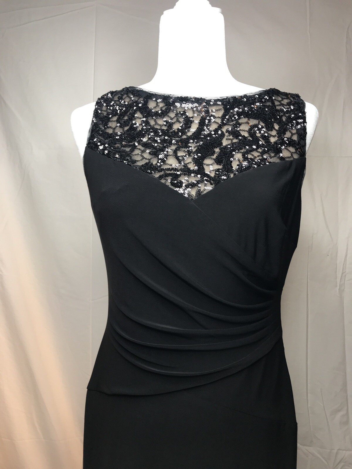 ralph Lauren Evening Maxi Black Sleeveless Dress Rn 41381 eBay