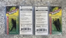 4 Packs Trout Magnet Bugs Small Hellgrammite Jigs Black