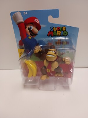 WORLD OF NINTENDO SUPER MARIO 2.5'' FIGURE DONKEY KONG with BANANAS JAKKS 