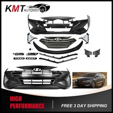 Fits 2019-2020 Hyundai Elantra Korea Built Complete Front Bumper Set W/ Fog Lamp