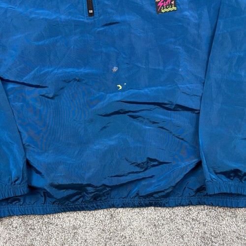 Vintage Surf Style Windbreaker Jacket XL Iridescent Interplanetary Body Gear - Picture 3 of 7
