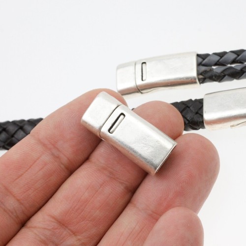 1 Edelstahl Magnetverschluss für Armband, Schmuckverschluss, Armband, Leder - Picture 8 of 12