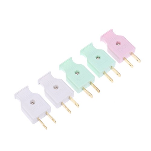 5/10PCS US Assemble Wiring Plug Adapter 2Pole Connector Male Socket Plug - Photo 10/12