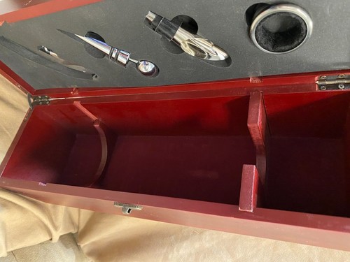 Caja de regalo de presentación de botellas de vino con juego de accesorios de 4 piezas - Imagen 10 de 12