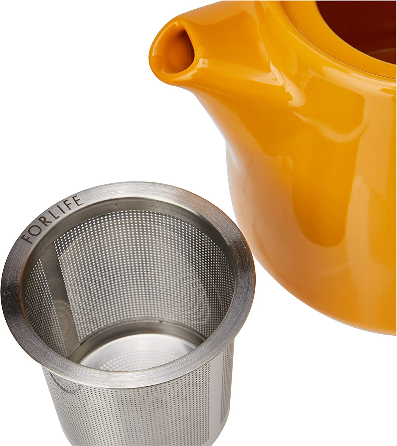 Tea People Forlife Stump Teapot, 400 Ml Capacity, Mandarin